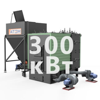 Механизированный водогрейный котел на лузге 300 кВт. КВм-0,3Л